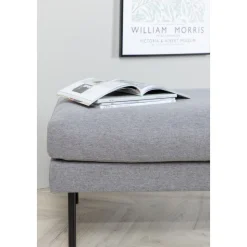 Eden sittpuff - Stålgrå tyg