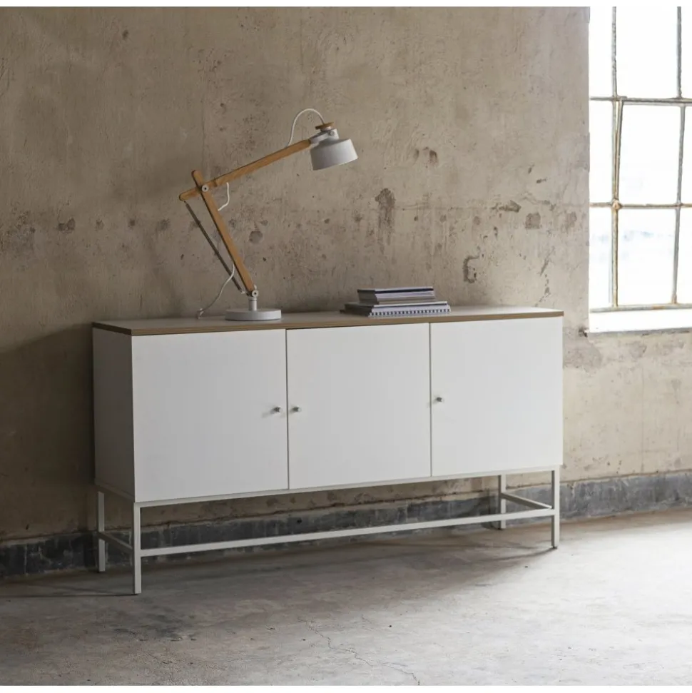 Edge sideboard - Vit högtryckslaminat (HPL) + Textilrengöring för möbler