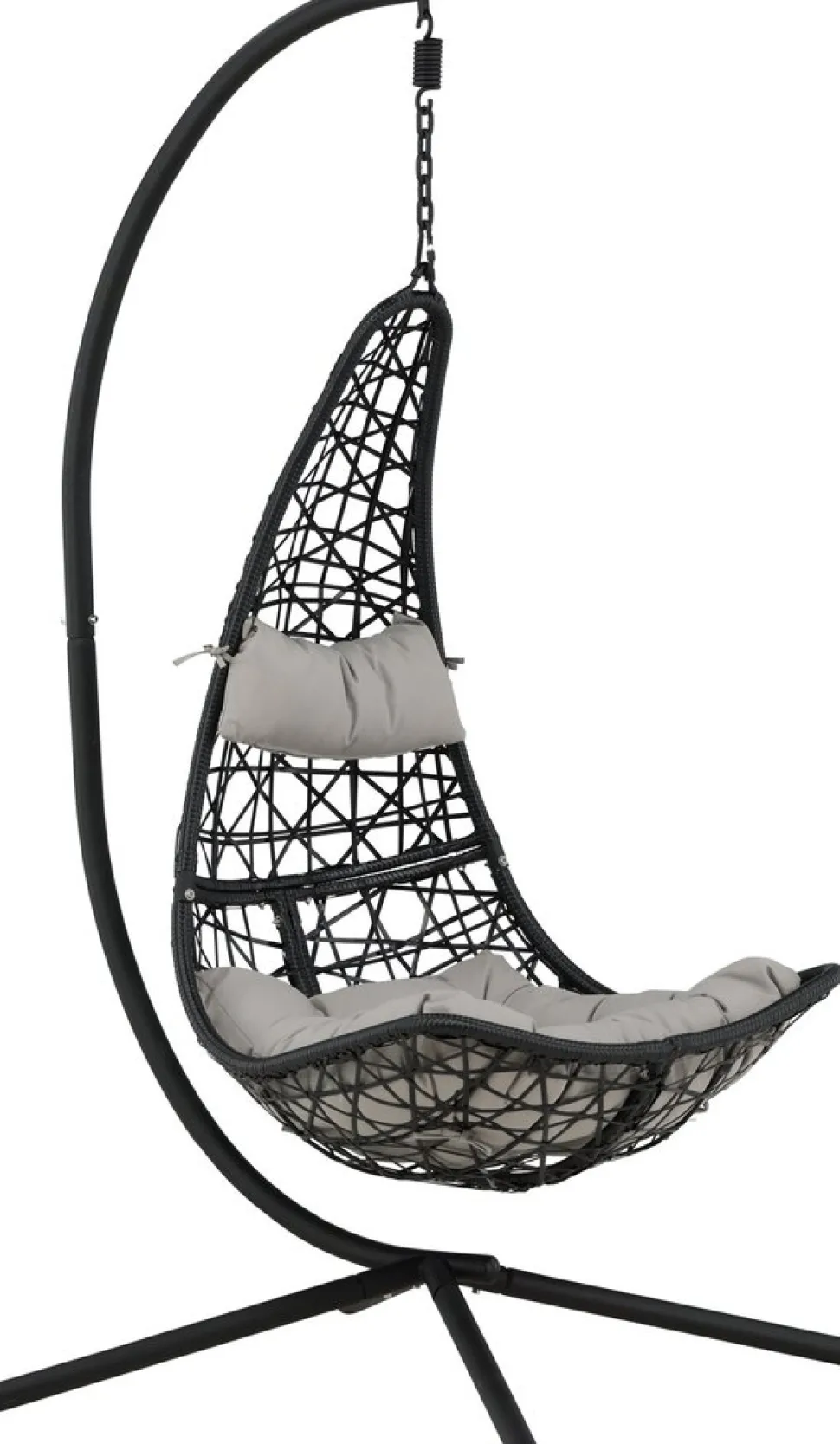 Edinburgh hängstol - Svart + Textilskydd för utemöbler