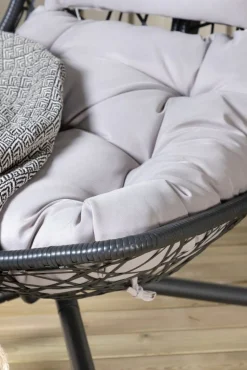 Edinburgh hängstol - Svart + Textilskydd för utemöbler