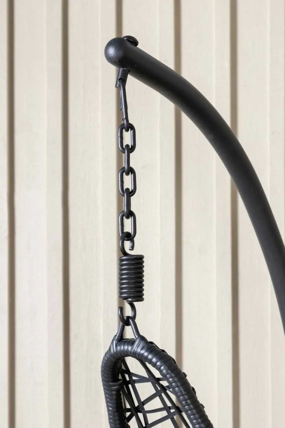 Edinburgh hängstol - Svart + Textilskydd för utemöbler