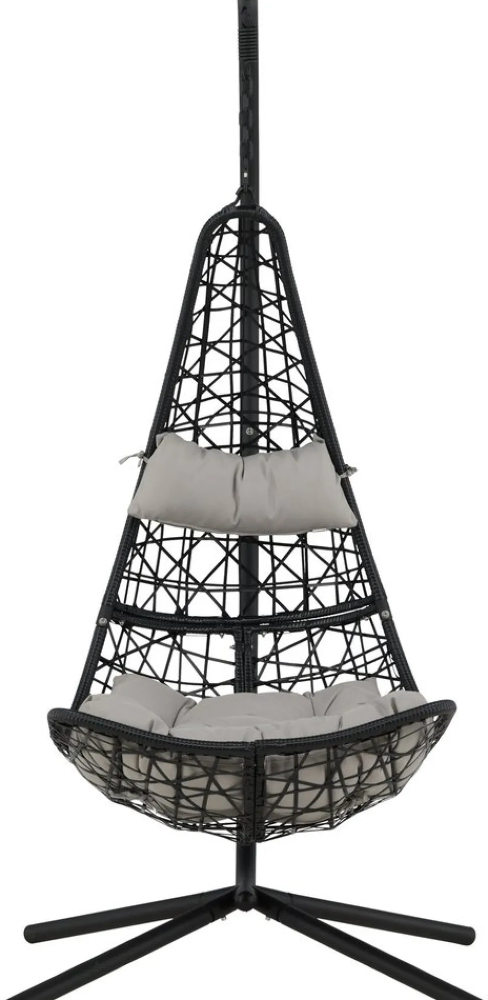 Edinburgh hängstol - Svart + Textilskydd för utemöbler