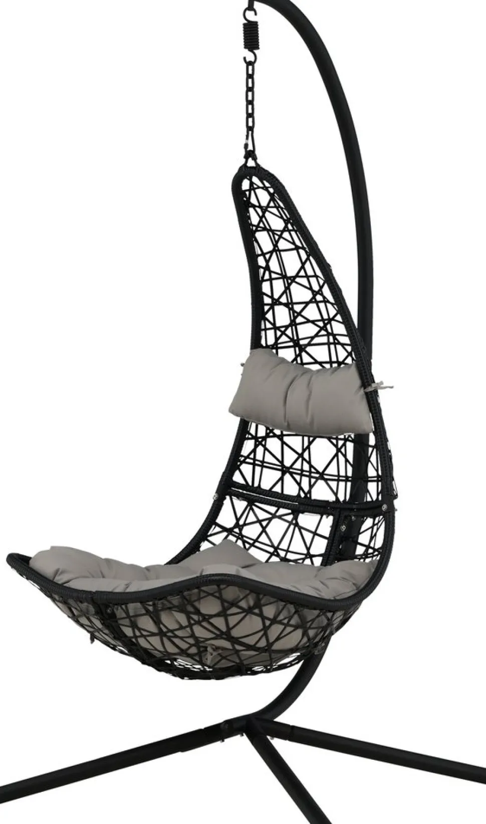 Edinburgh hängstol - Svart + Textilskydd för utemöbler