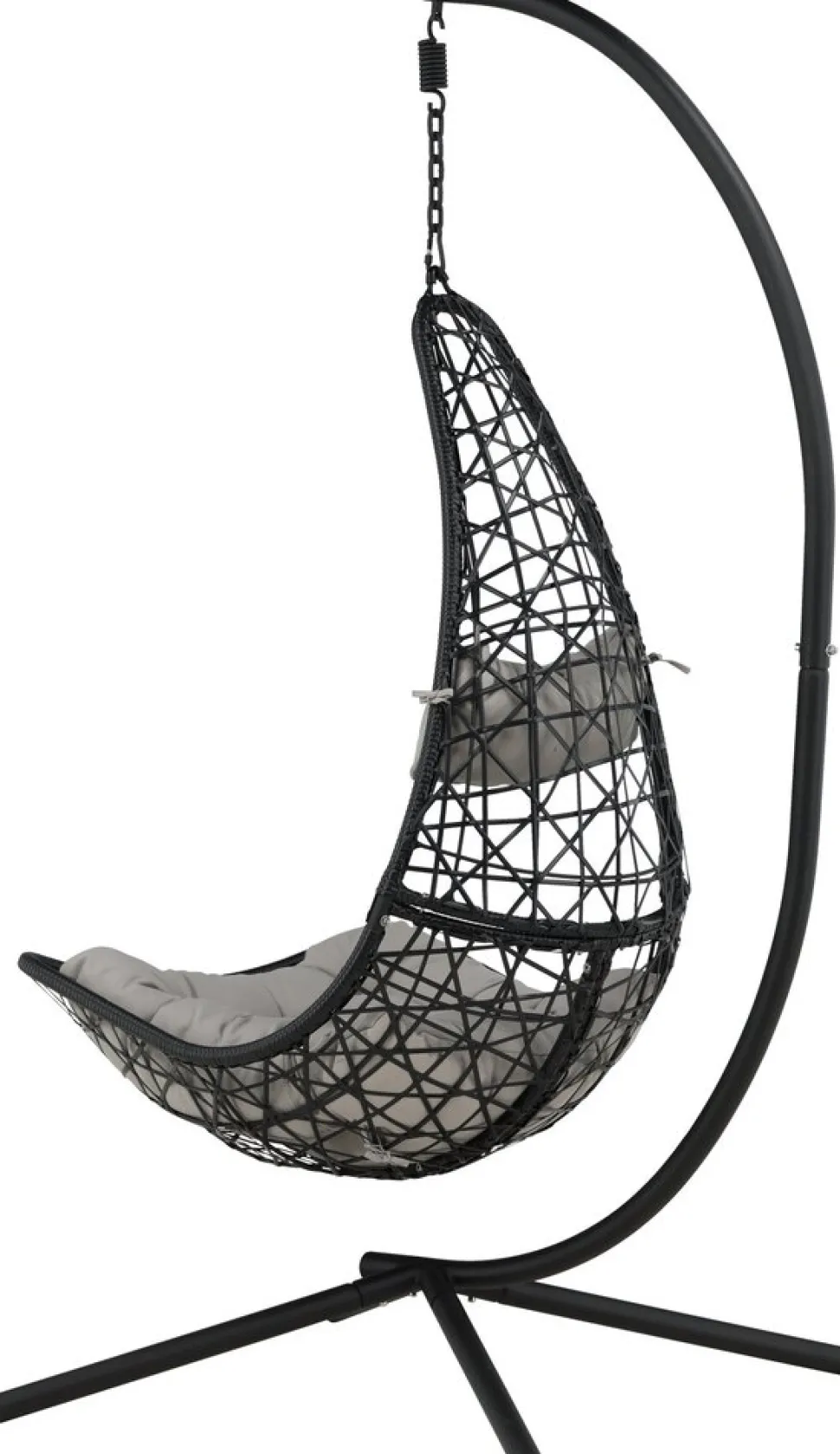 Edinburgh hängstol - Svart + Textilskydd för utemöbler