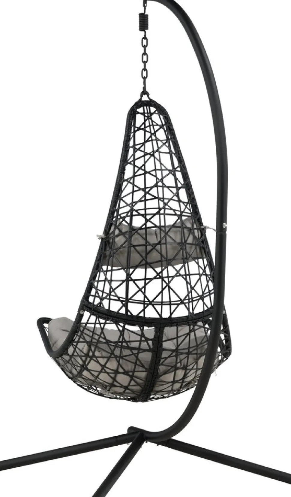 Edinburgh hängstol - Svart + Textilskydd för utemöbler
