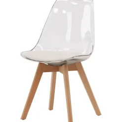 Edvin matstol - Vit/björk