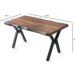 Efor matbord 140 cm - Valnöt