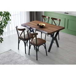 Efor matbord 140 cm - Valnöt