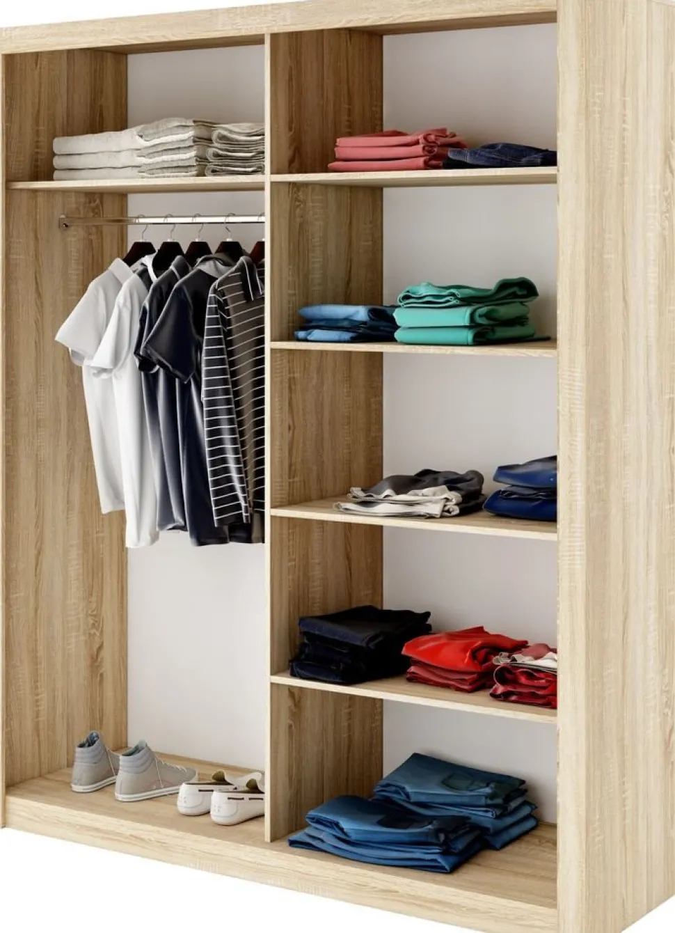 Einar garderob 2 - Sonoma ek