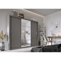 Einar grå garderob 250x215 cm