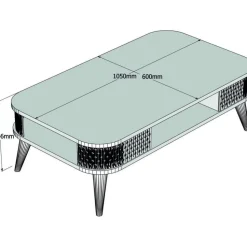 Einar soffbord 105 x 60 cm - Ek