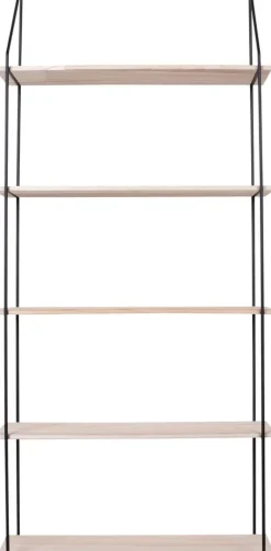 Eindhoven Vägghylla - Svart/fanér