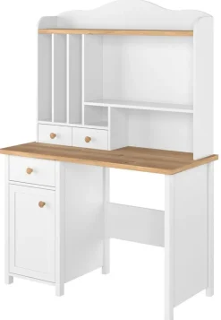 Eldon skrivbord - Vit/ek