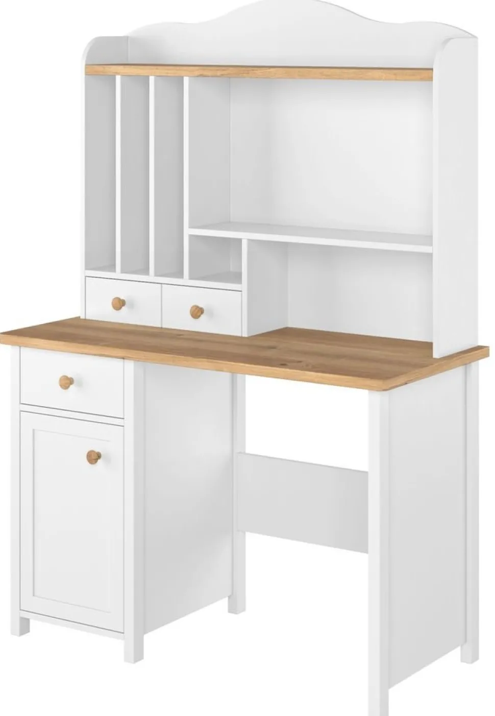 Eldon skrivbord - Vit/ek