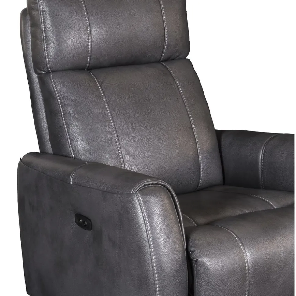 Elektrisk reclinerfåtölj grå - Elof + Fläckborttagare för möbler