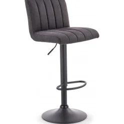 Elfrieda barstol i mörkgrå PU