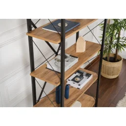 Elysian bokhylla - Furu/svart