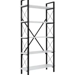 Elysian bokhylla - Vit/svart