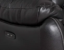 Enjoy Chicago Biosoffa - 2-sits soffa recliner (el) i svart konstläder