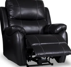 Enjoy Chicago El-Recliner Fåtölj - Svart konstläder