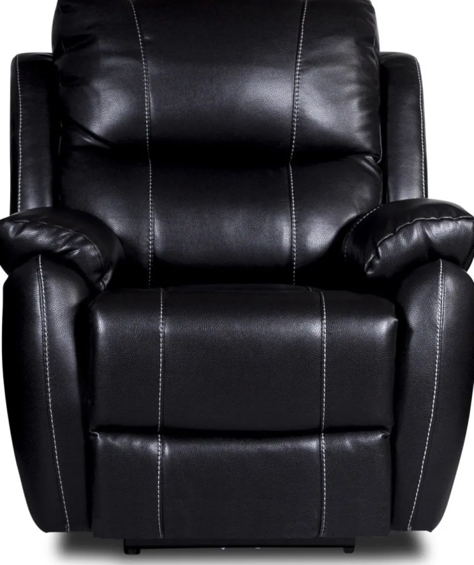 Enjoy Chicago El-Recliner Fåtölj - Svart konstläder + Textilrengöring för möbler