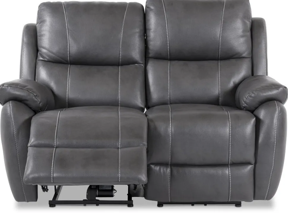 Enjoy Hollywood reclinersoffa (Biosoffa) - 2-sits (el) i i grått konstskinn
