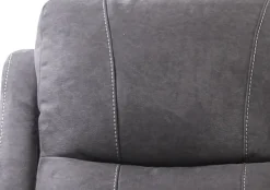 Enjoy recliner-hörnsoffa - 4-sits (el) i antracit microfibertyg (modell V)