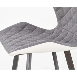 Erin barstol hög - Vit/grå