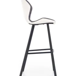 Erin barstol hög - Vit/grå + Möbeltassar