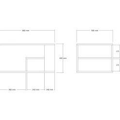 Eros soffbord - Travertin