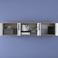 Esa väggskåp - Valnöt/vit