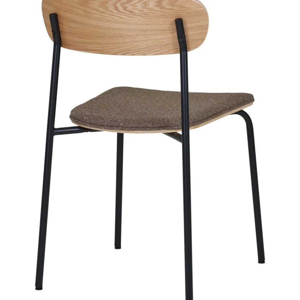 Estepona matstol - Ask/brun/svart