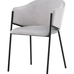 Evelina matstol - Grå sammet