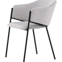 Evelina matstol - Grå sammet