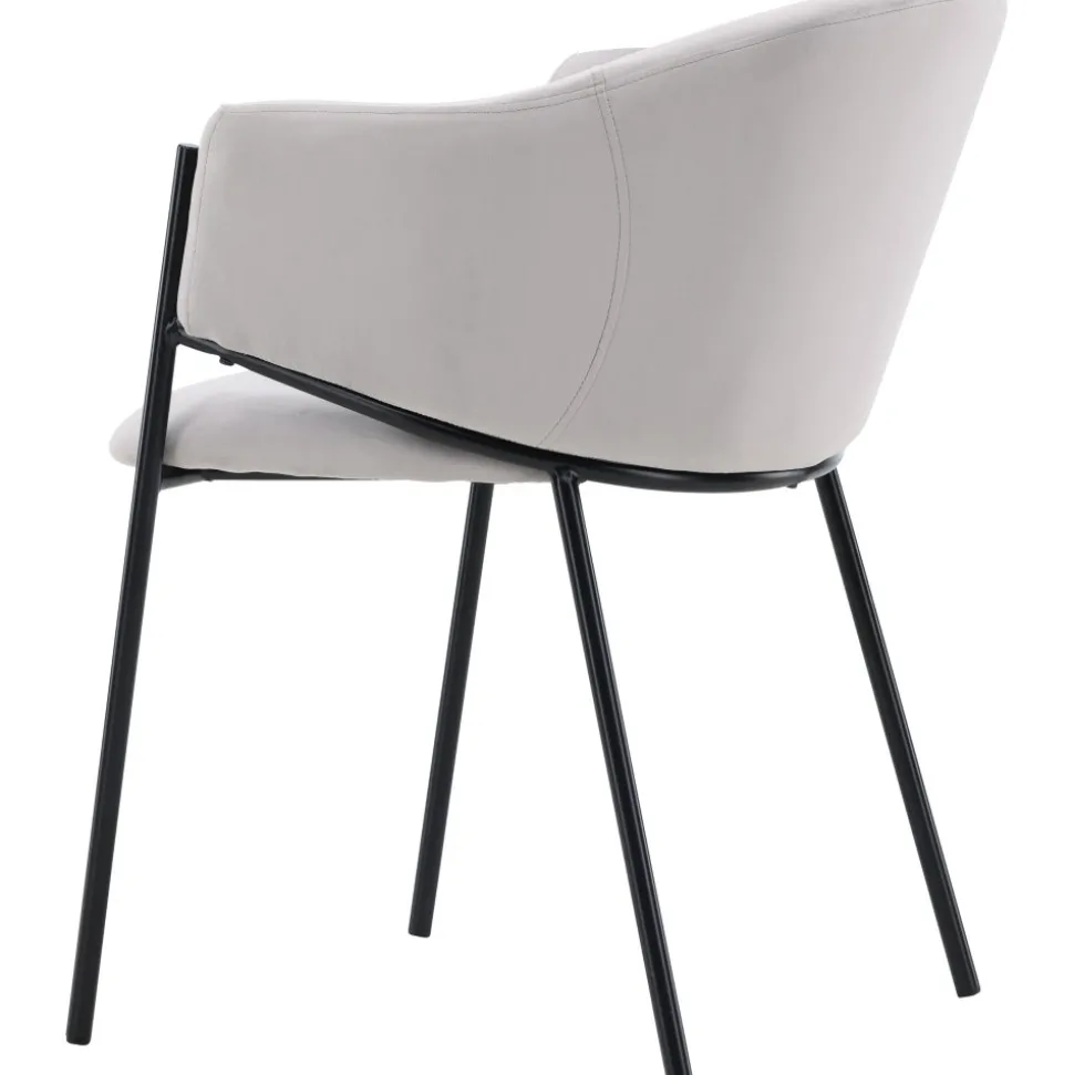 Evelina matstol - Grå sammet