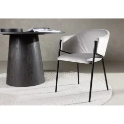 Evelina matstol - Grå sammet