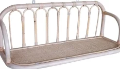 Fammy vägghylla i rotting 80 cm - Whitewash