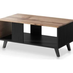 Fate soffbord 92 x 50 cm - Wotan ek/svart