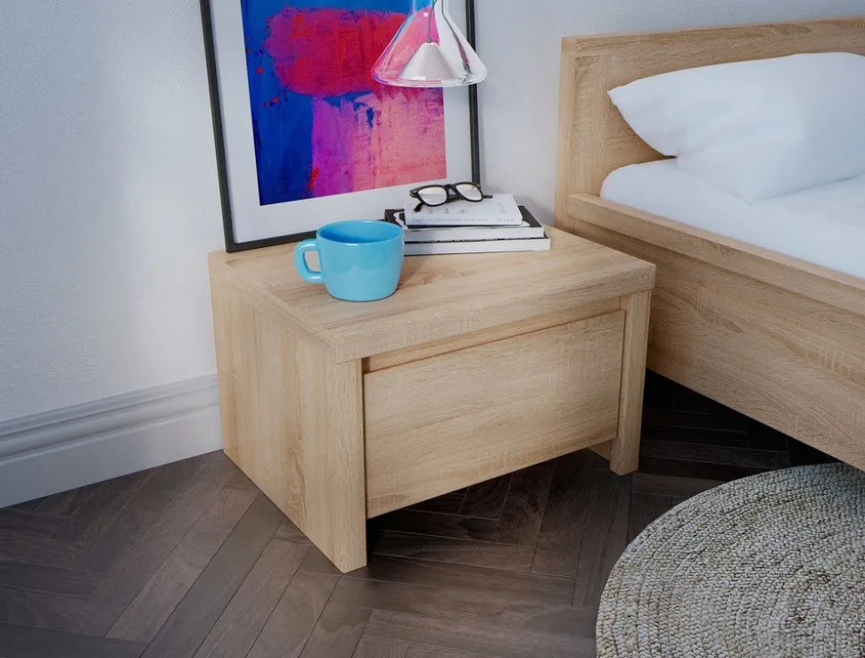 Filippa sängbord - Ljus ek