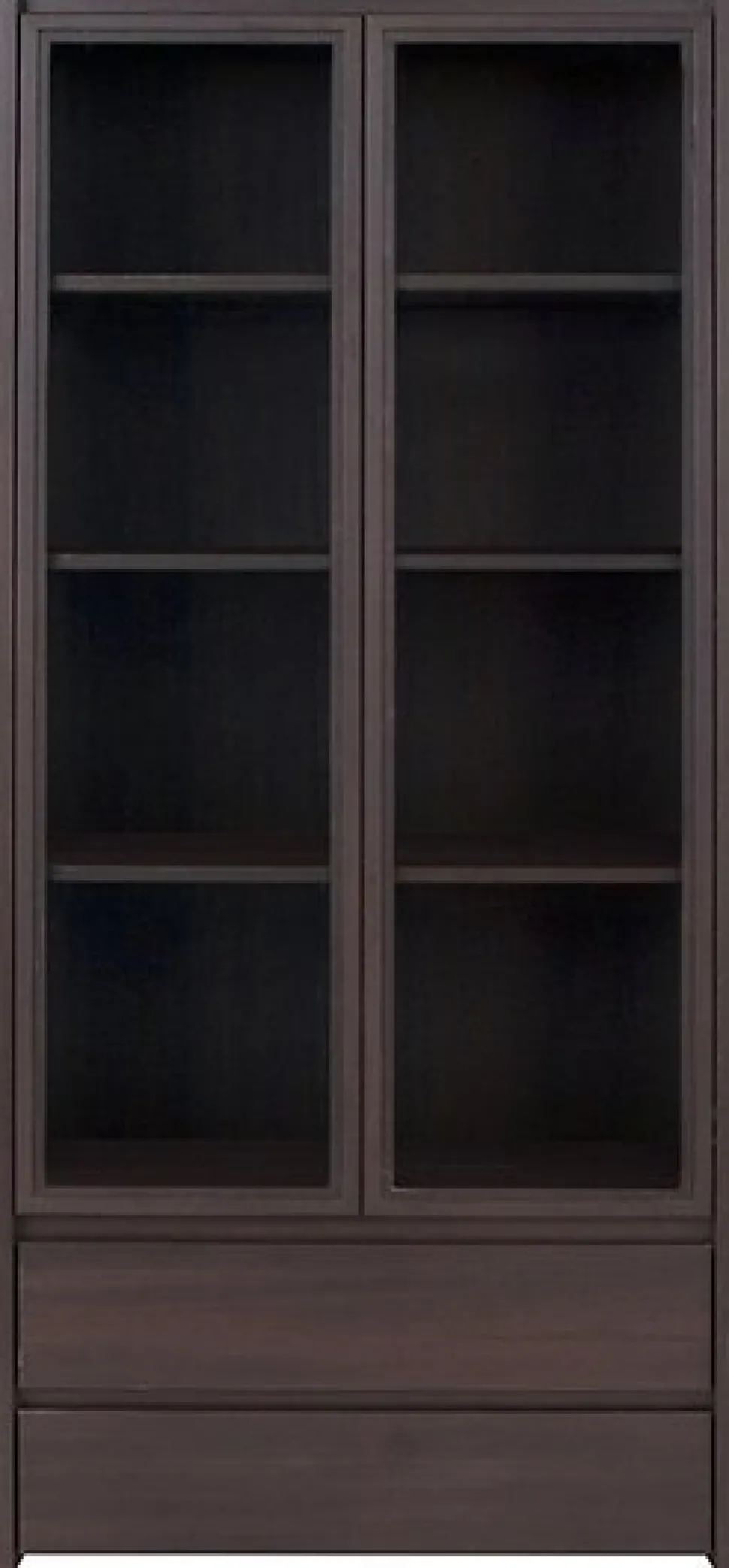 Filippa vitrinskåp - Mörk ek