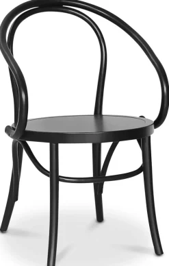 Fitchburg matgrupp; Ovalt matbord 106-141 cm - Vit / Oljad Ek med 4 st Danderyd No.30 karmstolar Svart