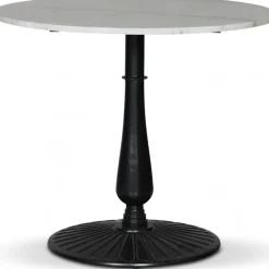 Flair runt matbord Ø85 cm - Mystery E100 fot / Ljus marmor