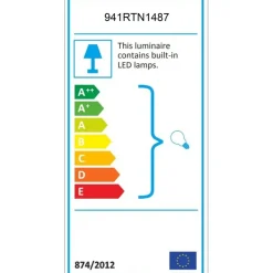 Fleet vägglampa B:35 cm - Krom