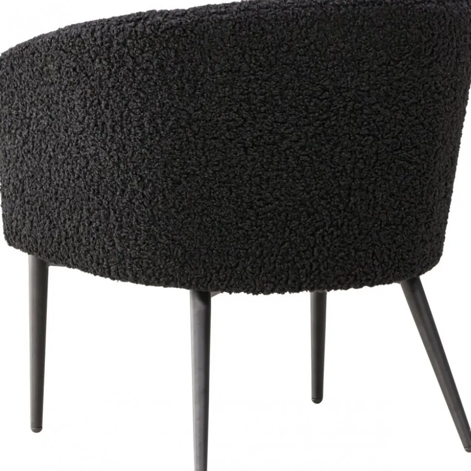 Fluffy fåtölj - Svart