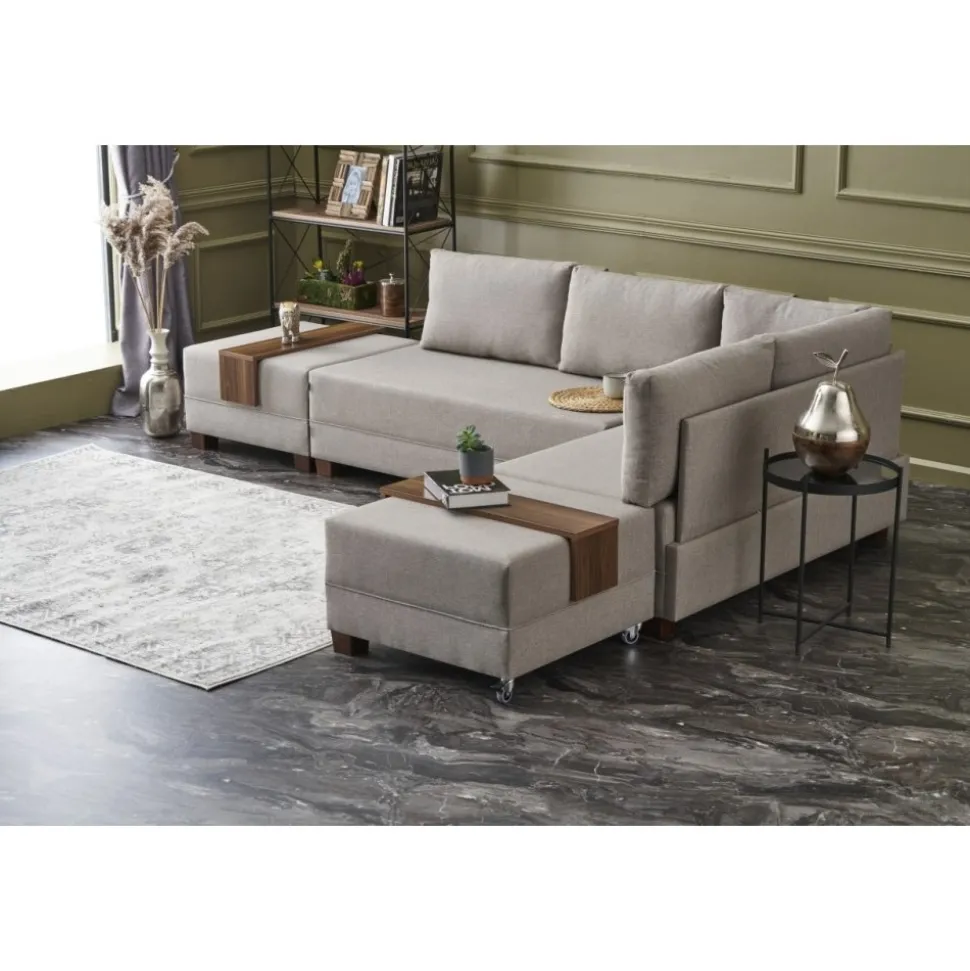 Fly hörnbäddsoffa - Cream