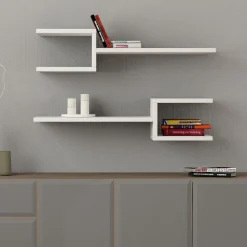 Fork vägghylla - Vit