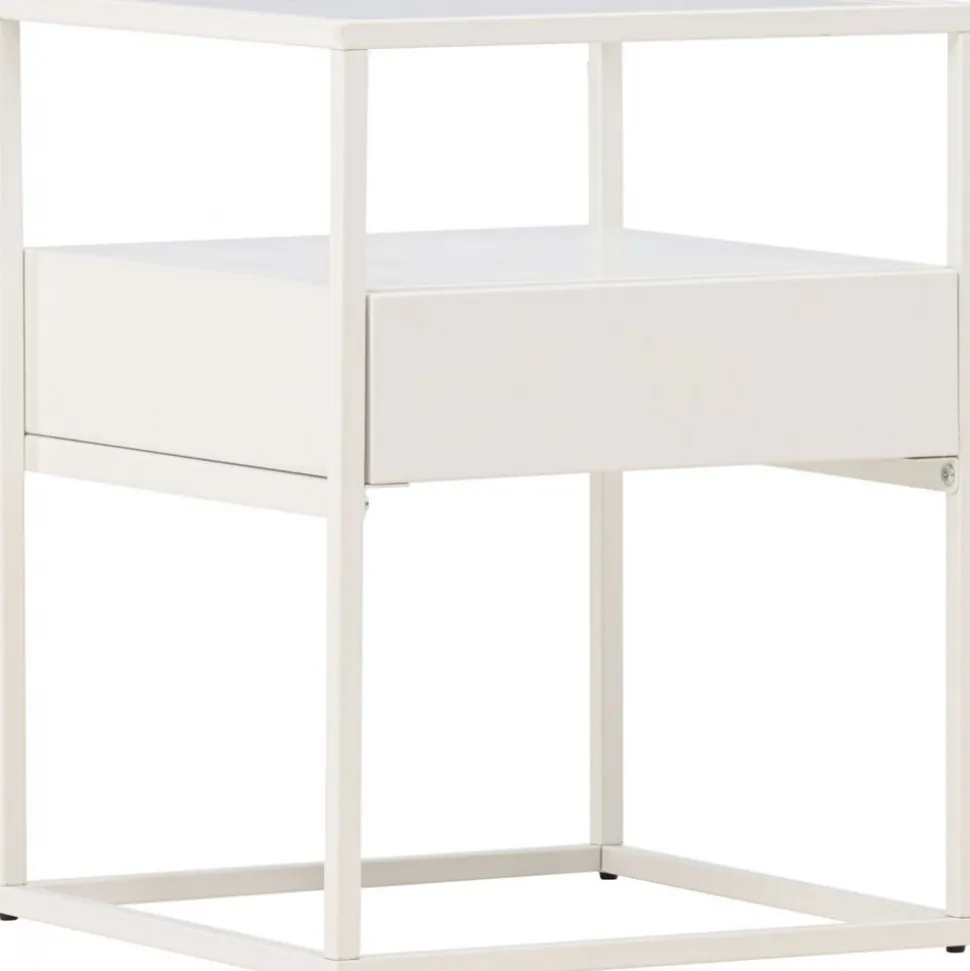 Fortaleza sidobord 40 x 40 cm - Vit