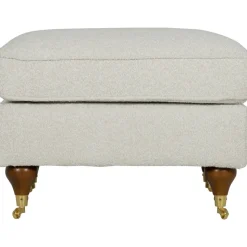 Fotpall i bouclé - Howard