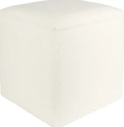 Fotpall med förvaring i teddy tyg + Möbeltassar