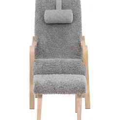 Fårö loungestol - Ljusgrå/Whitewash